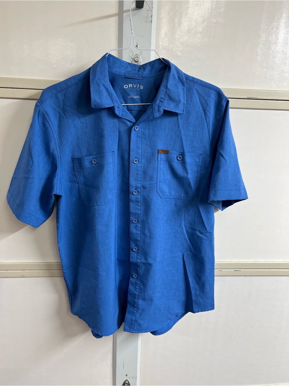 Orvis Short-Sleeve Button-Down Shirt — Royal Blue
